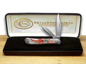 Case XX™ Knives Peanut Peppermint Corelon Engraved Bolster Stainless 9220PM/E