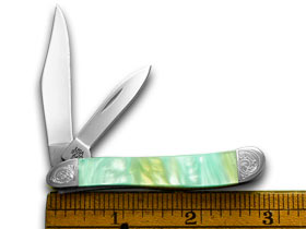 Case XX™ Knives Peanut Engraved Bolster Rainbow Corelon Stainless Pocket Knife 9220RB/E