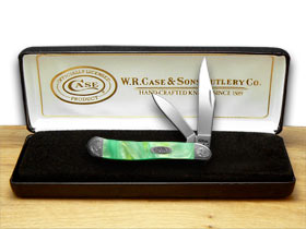 Case XX™ Knives Peanut Engraved Bolster Rainbow Corelon Stainless Pocket Knife 9220RB/E