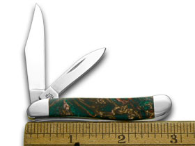 W.R. Case XX Knives Rain Forrest Genuine Corelon Peanut 1/500 Pocket Knife 9220RF-LTD