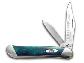 W.R. Case XX Knives Slant Series Aquarius Corelon Peanut 1/2500 Stainless Pocket Knife S9220AQ