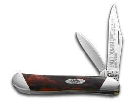 W.R. Case XX Knives Slant Series Black Lava Corelon Peanut 1/2500 Stainless Pocket Knife S9220BKL