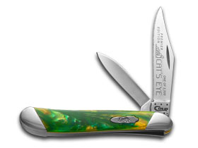 W.R. Case XX Knives Slant Series Cat's Eye Corelon Peanut 1/2500 Stainless Pocket Knife S9220CE