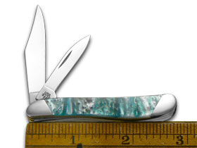 W.R. Case XX Knives Slant Series Cloud Land Corelon Peanut 1/2500 Stainless Pocket Knife S9220CL
