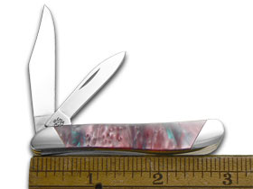 W.R. Case XX Knives Slant Series Coral Sea Corelon Peanut 1/2500 Stainless Pocket Knife S9220CS