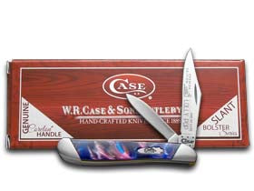 W.R. Case XX Knives Slant Series Lolly Pop Corelon Peanut 1/2500 Stainless Pocket Knife S9220LP