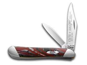 W.R. Case XX Knives Slant Series Man In Black Corelon Peanut 1/2500 Stainless Pocket Knife S9220MB