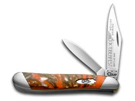 W.R. Case XX Knives Slant Series Oktoberfest Corelon Peanut 1/2500 Stainless Pocket Knife S9220OF