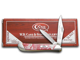 W.R. Case XX Knives Slant Series Peppermint Corelon Peanut 1/2500 Stainless Pocket Knife S9220PM