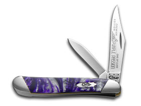 W.R. Case XX Knives Slant Series Purple Passion Corelon Peanut 1/2500 Stainless Pocket Knife S9220PP