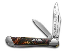 W.R. Case XX Knives Slant Series Rain Forrest Corelon Peanut 1/2500 Stainless Pocket Knife S9220RF