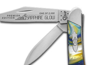 Case XX™ Knives Peanut Slant Series Sapphire Glow Corelon 1/2500 Stainless S9220SG