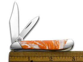 W.R. Case XX Knives Slant Series Tennessee Orange Corelon Peanut 1/2500 Stainless Pocket Knife S9220TN