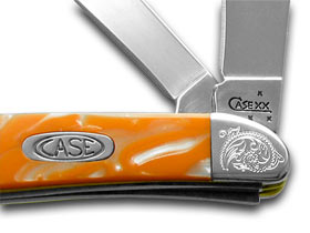 Case XX™ Knives Peanut Tennessee Orange Corelon Engraved Bolster Pocket Knife 9220TN/E