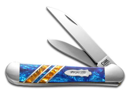 W.R. Case XX Knives Copperhead Vault Collection Blue Cloud & Butter Rum Corelon 9249W-BCBR Stainless Pocket Knife