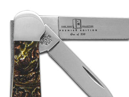 W.R. Case XX Knives Copperhead Vault Collection 1/250 Burly Oak & Butter Rum Corelon 9249W-BOBR Stainless Pocket Knife