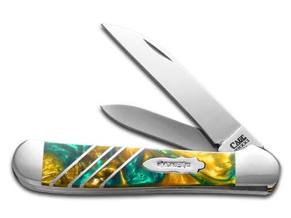 W.R. Case XX Knives Copperhead Vault Collection Cat's Eye & 24K Corelon 9249W-CE24K Stainless Pocket Knife