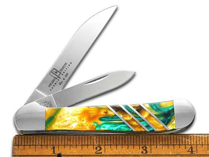 W.R. Case XX Knives Copperhead Vault Collection Cat's Eye & 24K Corelon 9249W-CE24K Stainless Pocket Knife