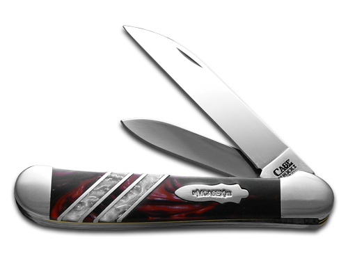 W.R. Case XX Knives Copperhead Vault Collection 1/250 Man in Black & White Pearl Corelon 9249W-MBWP Stainless Pocket Knife