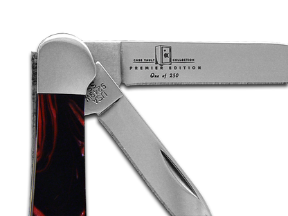 W.R. Case XX Knives Copperhead Vault Collection 1/250 Man in Black & White Pearl Corelon 9249W-MBWP Stainless Pocket Knife