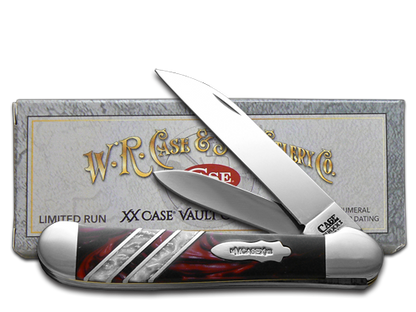 W.R. Case XX Knives Copperhead Vault Collection 1/250 Man in Black & White Pearl Corelon 9249W-MBWP Stainless Pocket Knife