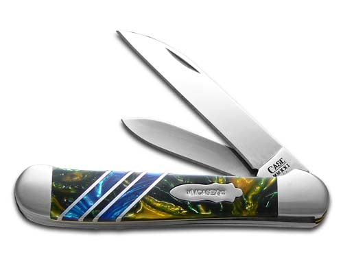 W.R. Case XX Knives Copperhead Vault Collection 1/250 Morning Mist & Sapphire Blue Corelon 9249W-MMSB Stainless Pocket Knife