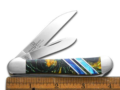 W.R. Case XX Knives Copperhead Vault Collection 1/250 Morning Mist & Sapphire Blue Corelon 9249W-MMSB Stainless Pocket Knife