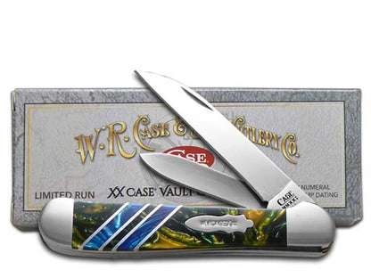 W.R. Case XX Knives Copperhead Vault Collection 1/250 Morning Mist & Sapphire Blue Corelon 9249W-MMSB Stainless Pocket Knife