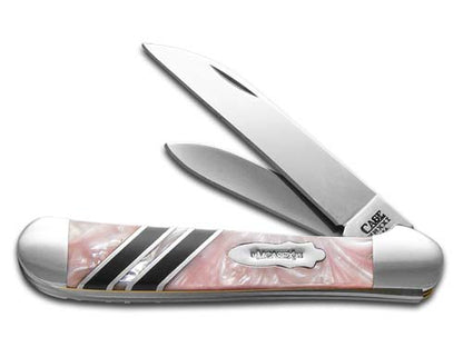 W.R. Case XX Knives Copperhead Vault Collection Pink Pearl & Black Corelon 9249W-PKPBLK Stainless Pocket Knife