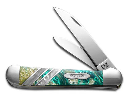 W.R. Case XX Knives Copperhead Vault Collection 1/250 Seafoam & White Pearl Corelon 9249W-SEAWP Stainless Pocket Knife