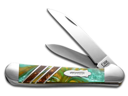 W.R. Case XX Knives Copperhead Vault Collection Turquoise Dream & Copper Corelon 9249W-TURCOP Stainless Pocket Knife