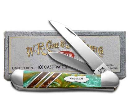 W.R. Case XX Knives Copperhead Vault Collection Turquoise Dream & Copper Corelon 9249W-TURCOP Stainless Pocket Knife