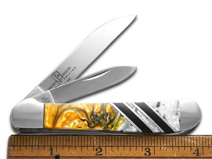 W.R. Case XX Knives Copperhead Vault Collection 1/250 White Buffalo & America's Black Coal Corelon 9249W-WBABC Stainless Pocket Knife