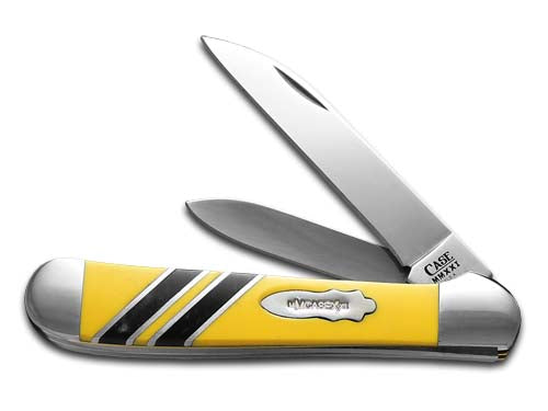 W.R. Case XX Knives Copperhead Vault Collection 1/250 Yellow & America's Black Coal Corelon 9249W-YELABC Stainless Pocket Knife
