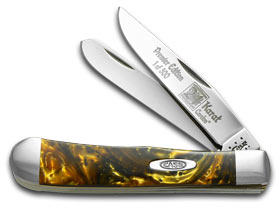 Case XX™ Knives Trapper 24K Genuine Corelon 1/500 Stainless Pocket Knife 9254-LTD