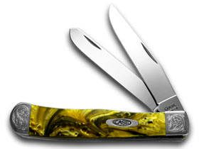 Case XX™ Knives Trapper 24K Corelon Engraved Bolster Stainless Pocket Knife 9254/E