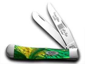 W.R. Case XX Knives Genuine Custom Cats Eye Corelon 1/500 Trapper Pocket Knife 9254CE