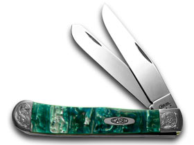 Case XX™ Knives Trapper Cloud Land Corelon Engraved Bolster Stainless 9254CL/E