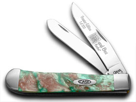 W.R. Case XX Knives Coral Sea Genuine Corelon 1/500 Trapper Pocket Knife 9254CS