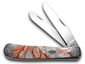 Case XX™ Knives Trapper Peppermint Corelon Engraved Bolster Stainless 9254PM/E