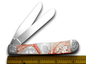 Case XX™ Knives Trapper Peppermint Corelon Engraved Bolster Stainless 9254PM/E