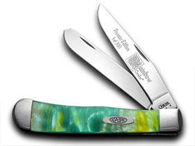 W.R. Case XX Knives Rainbow Genuine Corelon 1/500 Trapper Pocket Knife 9254RB