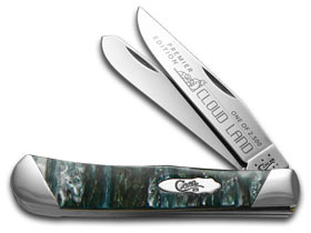 W.R. Case XX Knives Slant Series Cloud Land Corelon Trapper 1/2500 Stainless Pocket Knife S9254CL