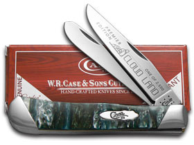 W.R. Case XX Knives Slant Series Cloud Land Corelon Trapper 1/2500 Stainless Pocket Knife S9254CL