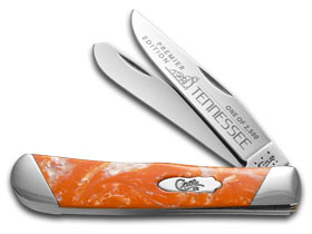 W.R. Case XX Knives Slant Series Tennessee Orange Corelon Trapper 1/2500 Pocket Knife S9254TN