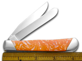 W.R. Case XX Knives Slant Series Tennessee Orange Corelon Trapper 1/2500 Pocket Knife S9254TN