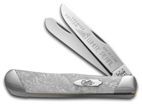 Case XX™ Knives Trapper Slant Series White Pearl Corelon 1/2500 Stainless S9254WP