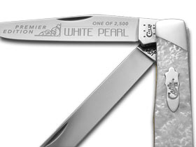 Case XX™ Knives Trapper Slant Series White Pearl Corelon 1/2500 Stainless S9254WP