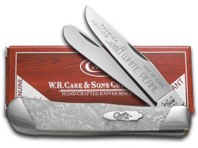 Case XX™ Knives Trapper Slant Series White Pearl Corelon 1/2500 Stainless S9254WP