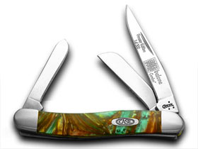 W.R. Case XX Knives Abalone Genuine Corelon 1/500 Stockman Pocket Knife 9318AB